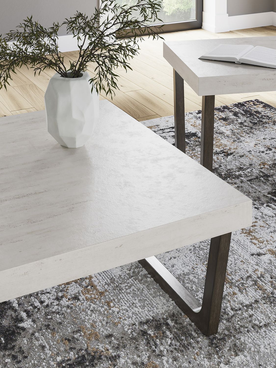 Westenfort Table Set of 2 In Espresso Gray T20212