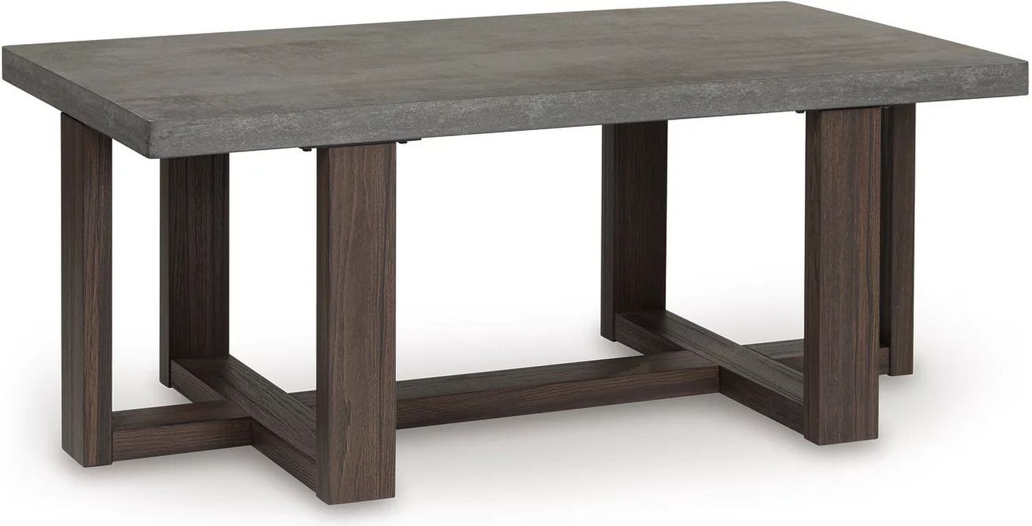 Dynnford Table Set of 3 In Gray and Brown T21613