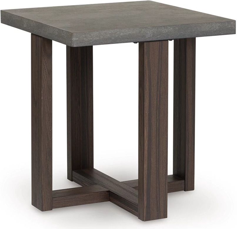 Dynnford Table Set of 3 In Gray and Brown T21613