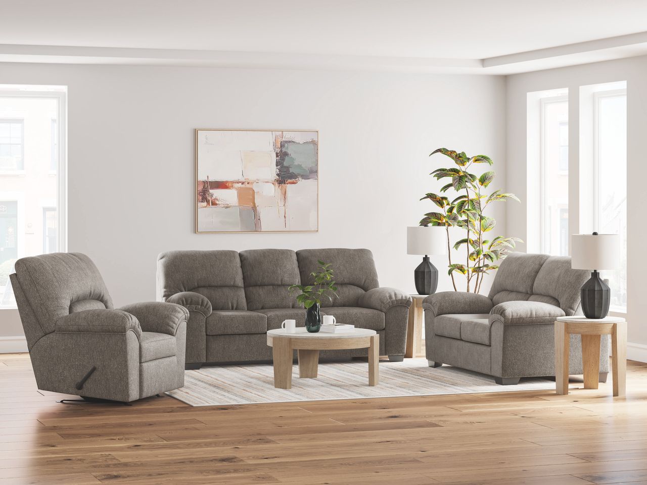 Guystone Light Brown Table Set of 3 T23713