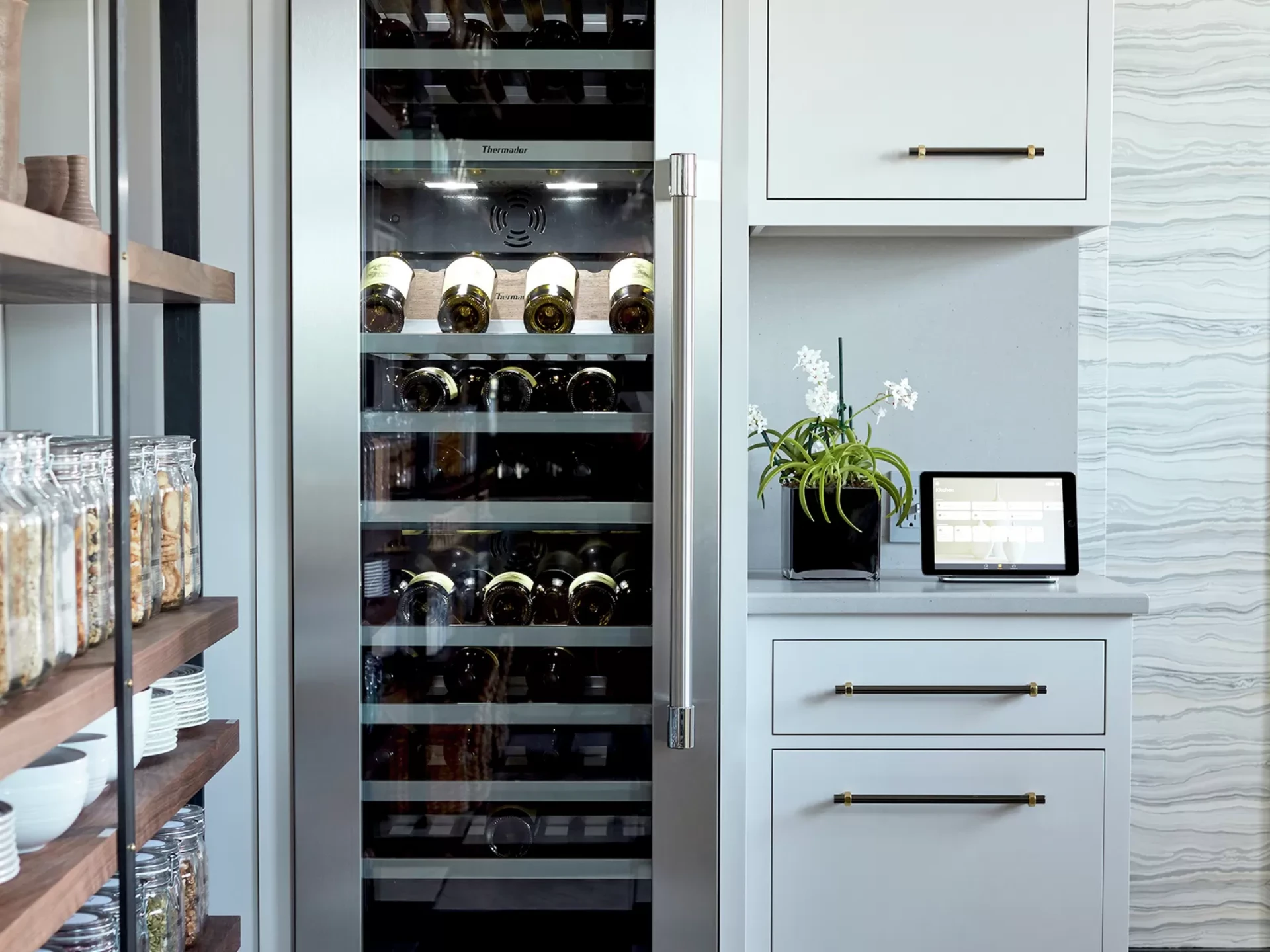 UV resistant tempered glass door