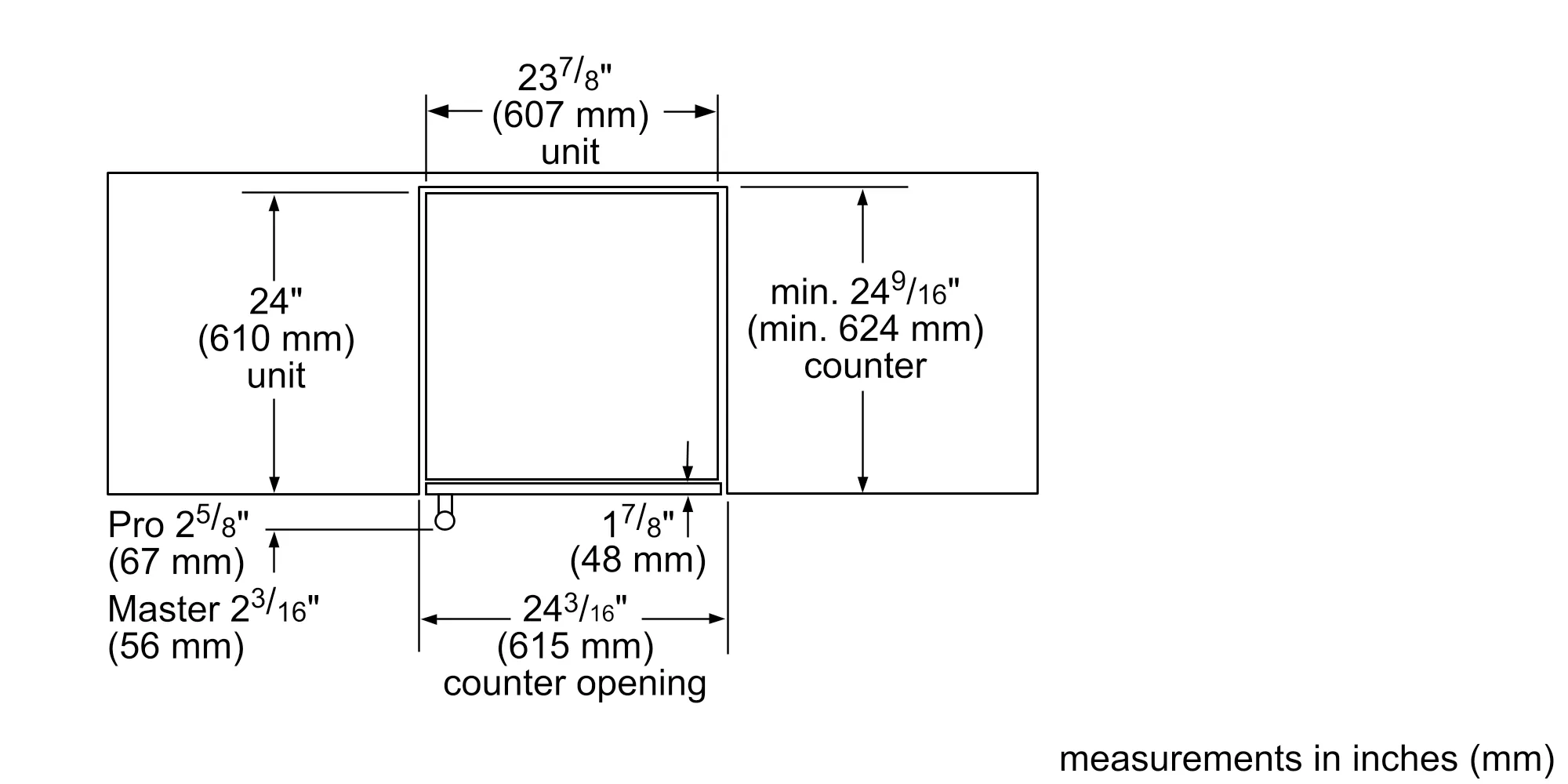 24-Inch Under-Counter Glass Door Refrigerator T24UR900LP