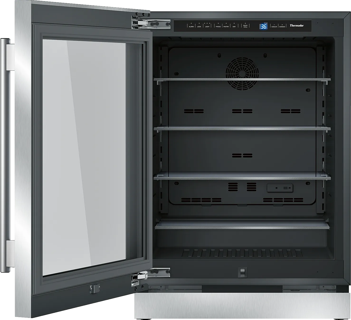 24-Inch Under-Counter Glass Door Refrigerator T24UR910LS