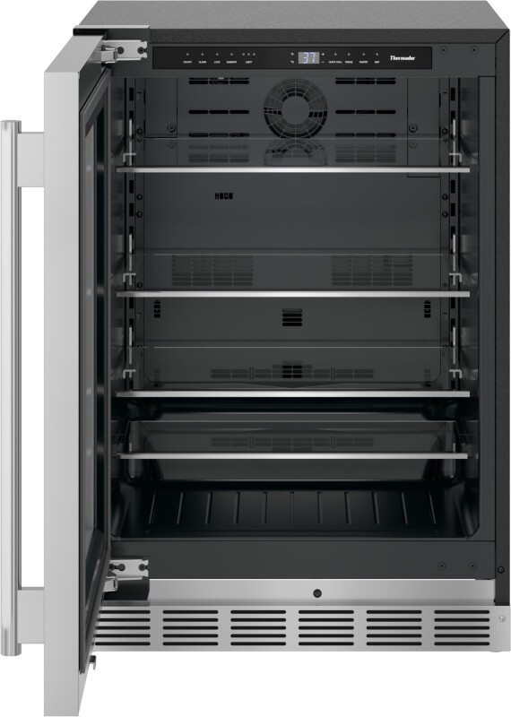 Freedom Under Counter Refrigerator with Glass Door 24" Masterpiece® Left Hinge T24UR915LS