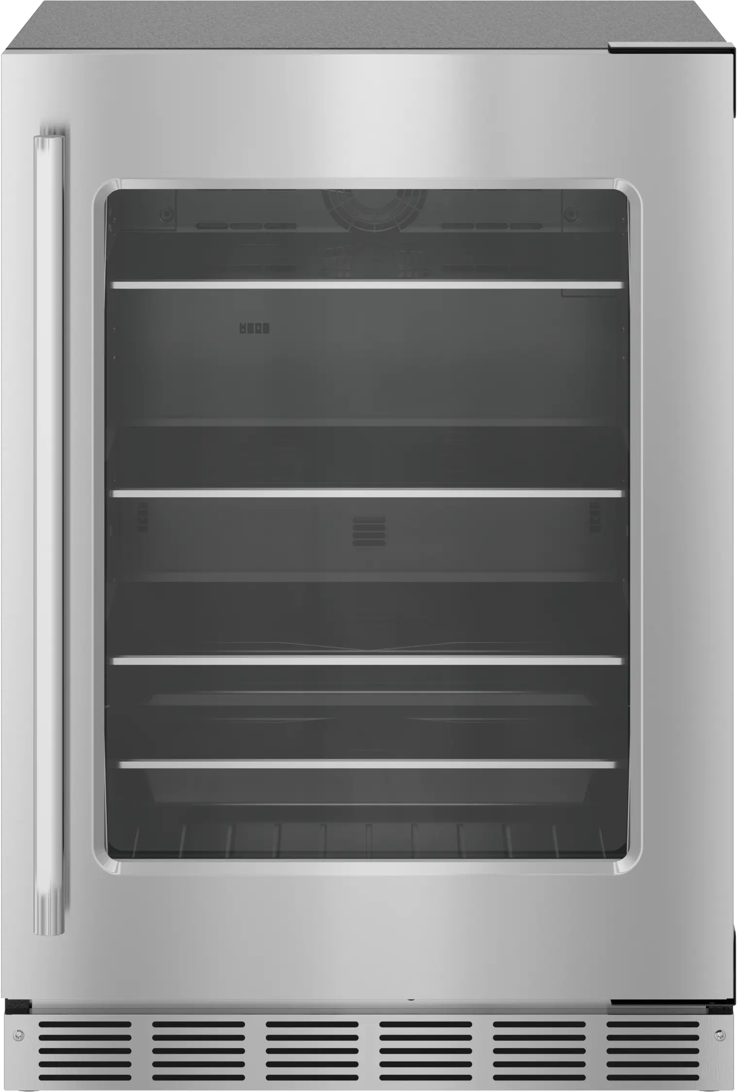 Freedom® Under Counter Refrigerator With Glass Door 24'' Masterpiece® , Right Hinge T24UR915RS
