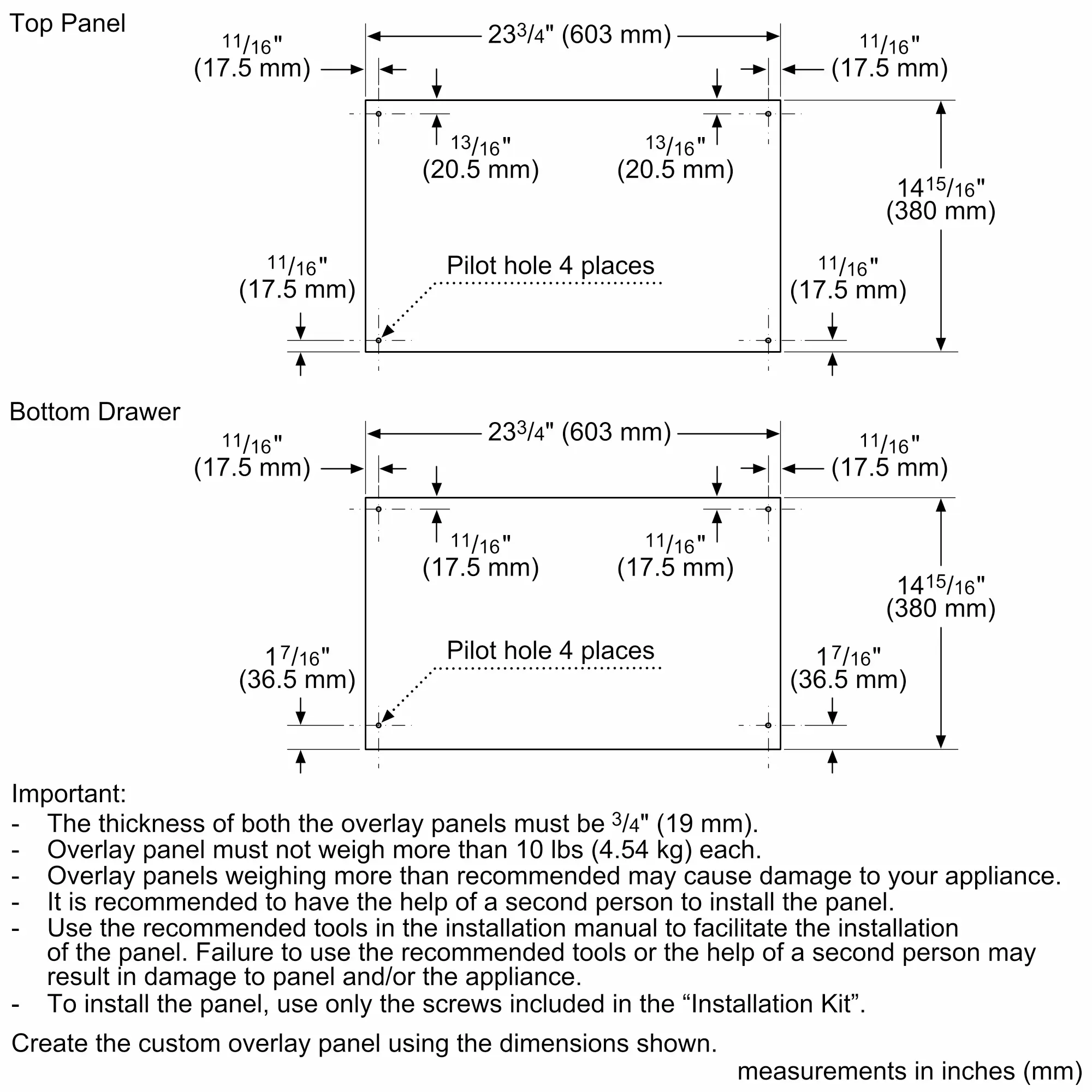Freedom® Under Counter Double Drawer Refrigerator 24'' Professional T24UR925DS