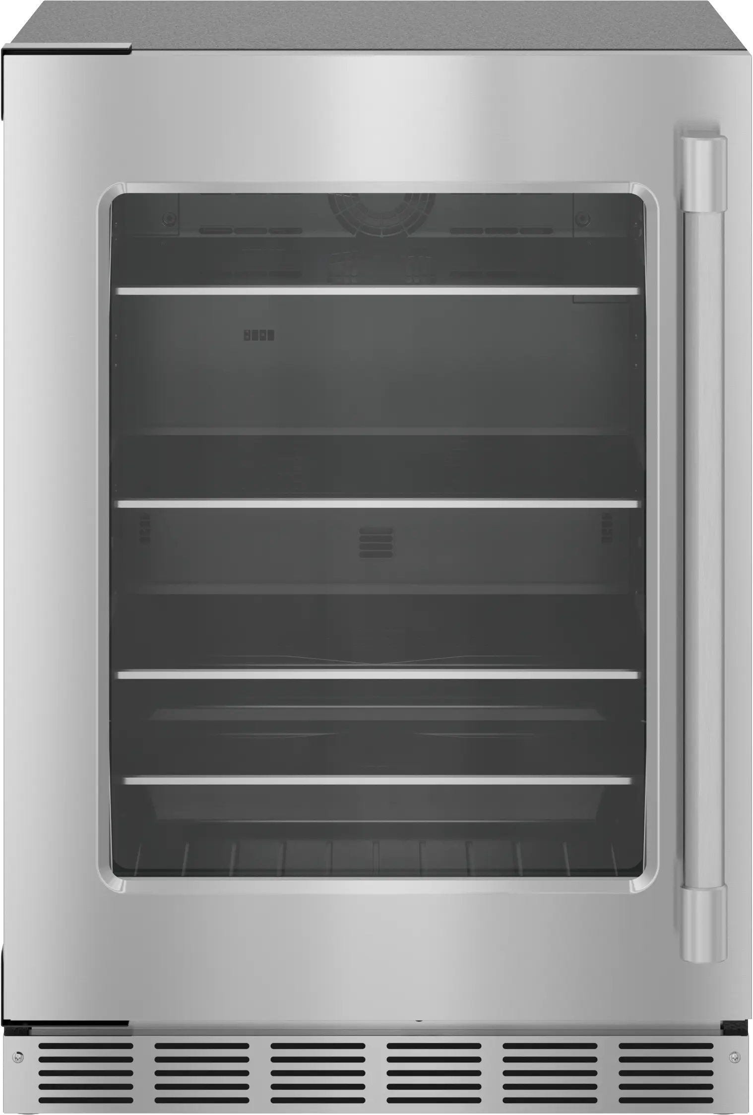 FreedomĀ® Under Counter Refrigerator With Glass Door 24'' Professional , Left Hinge T24UR925LS