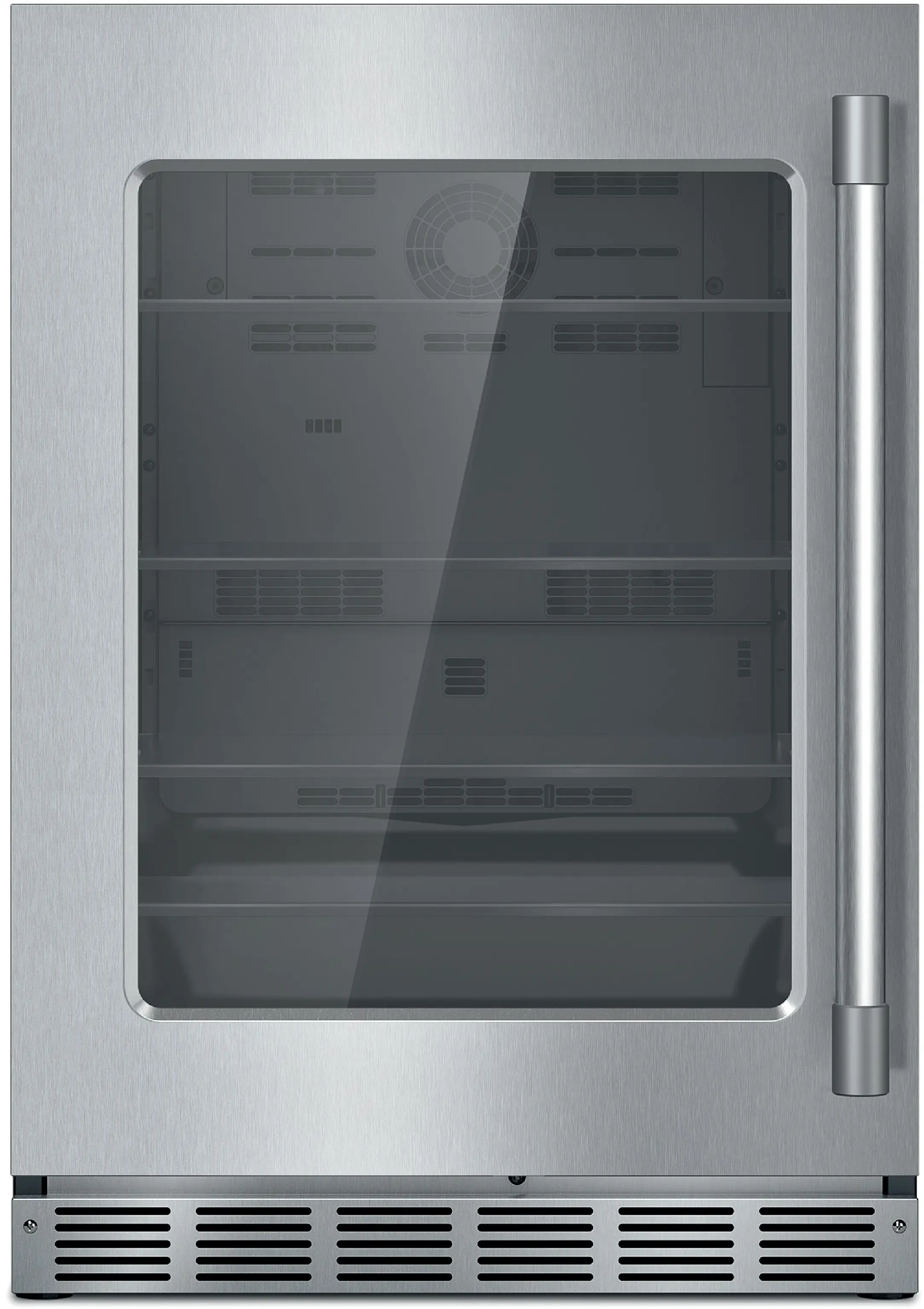 FreedomĀ® Under Counter Refrigerator With Glass Door 24'' Professional , Left Hinge T24UR925LS