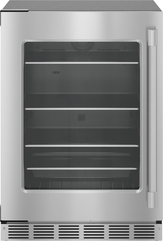 Freedom Under Counter Refrigerator with Glass Door 24" Professional Left Hinge T24UR925LS