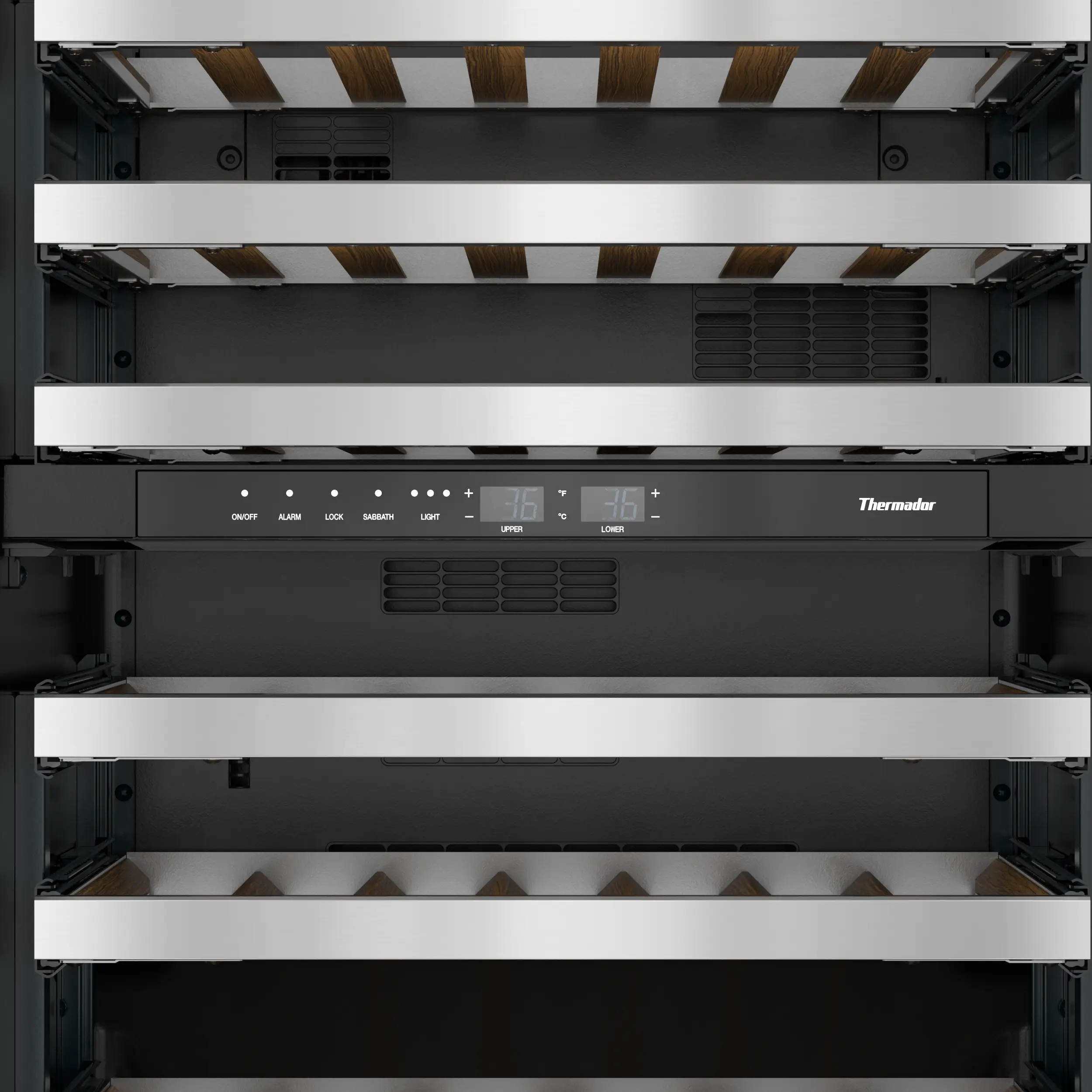 FreedomĀ® Under Counter Wine Cooler With Glass Door 24'' Panel Ready, Left Hinge T24UW905LP