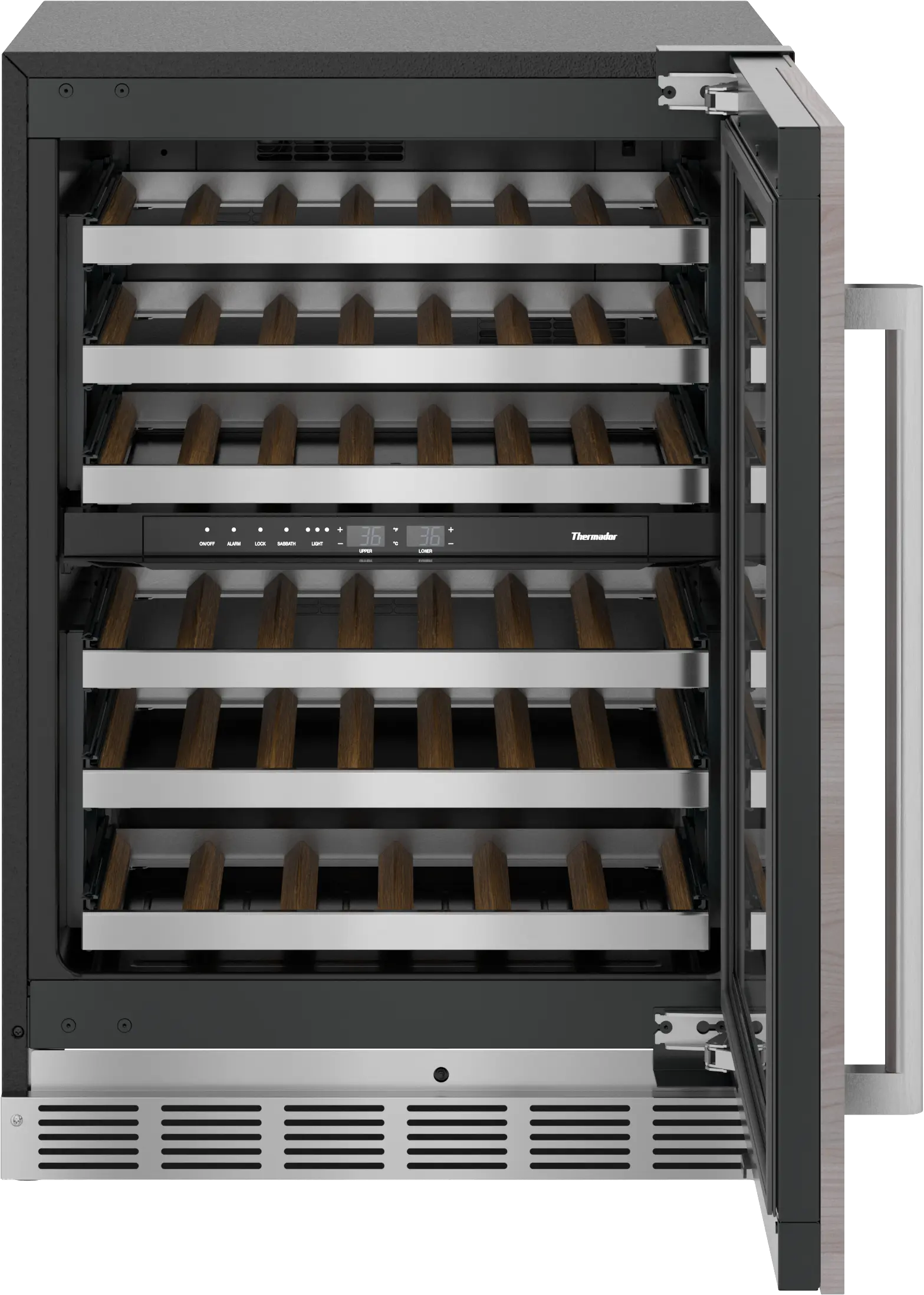 Freedom® Under Counter Wine Cooler With Glass Door 24'' Panel Ready, Right Hinge T24UW905RP