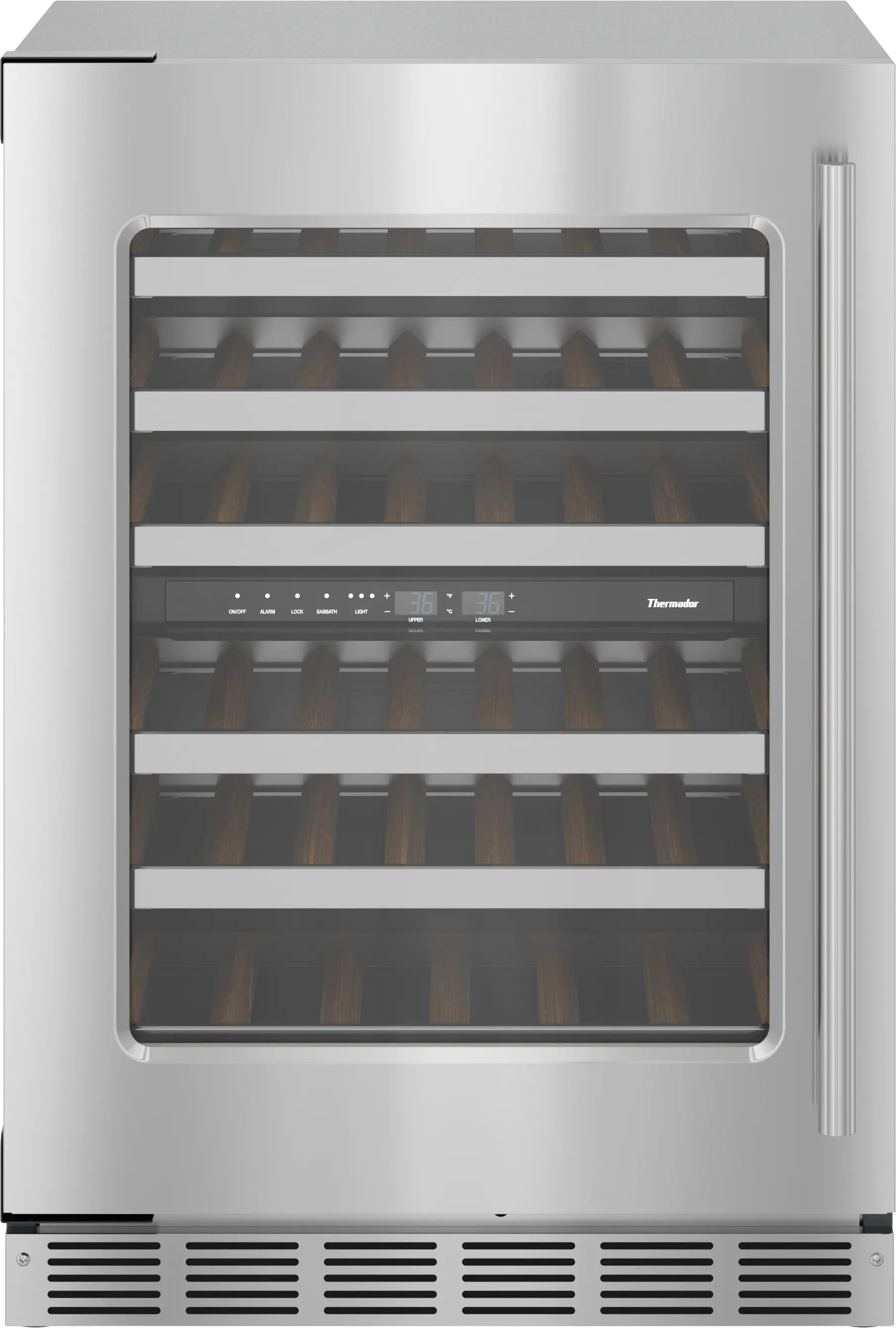 Freedom® Under Counter Wine Cooler With Glass Door 24'' Masterpiece® , Left Hinge T24UW915LS
