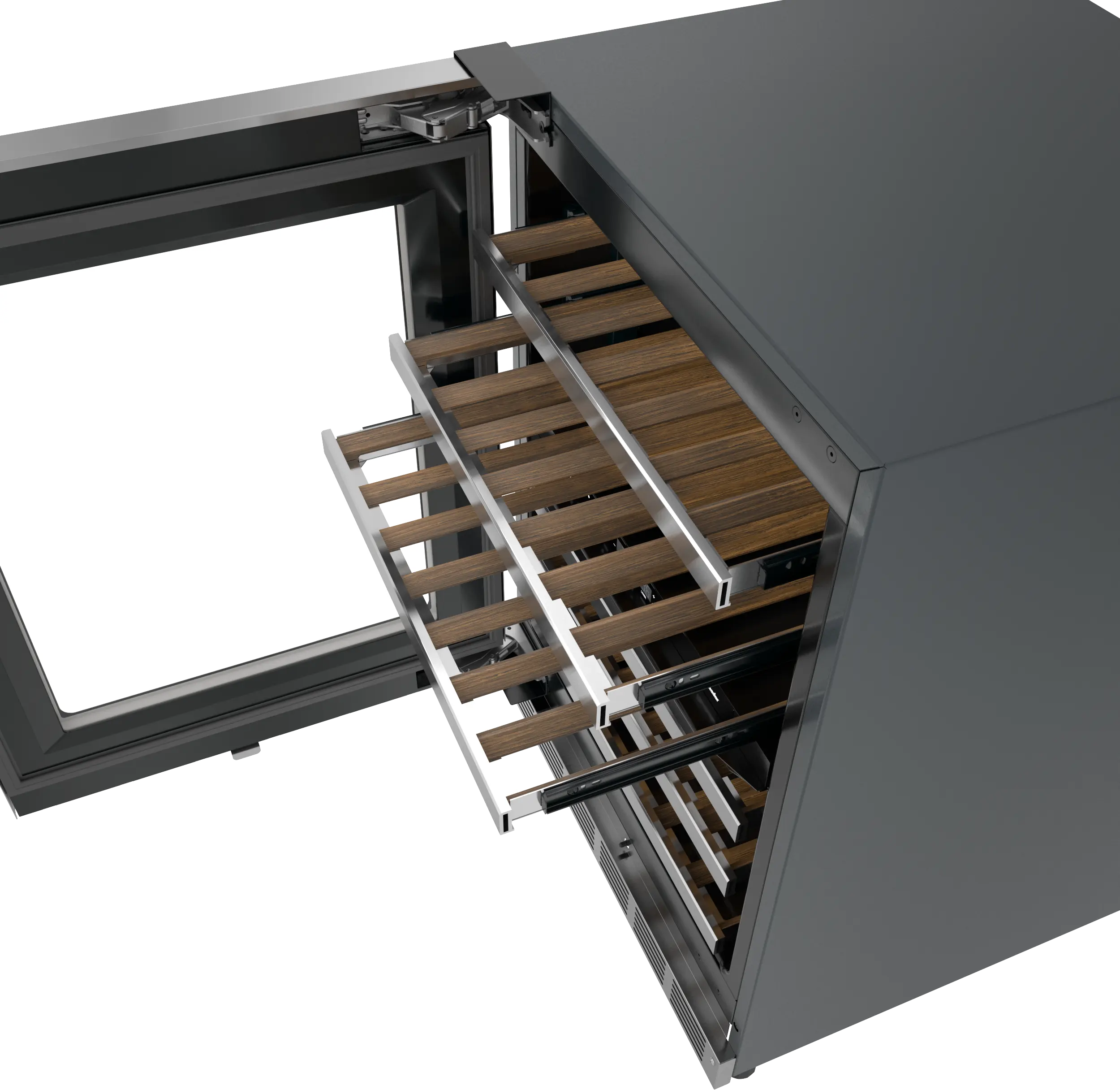 Freedom® Under Counter Wine Cooler With Glass Door 24'' Masterpiece® , Left Hinge T24UW915LS