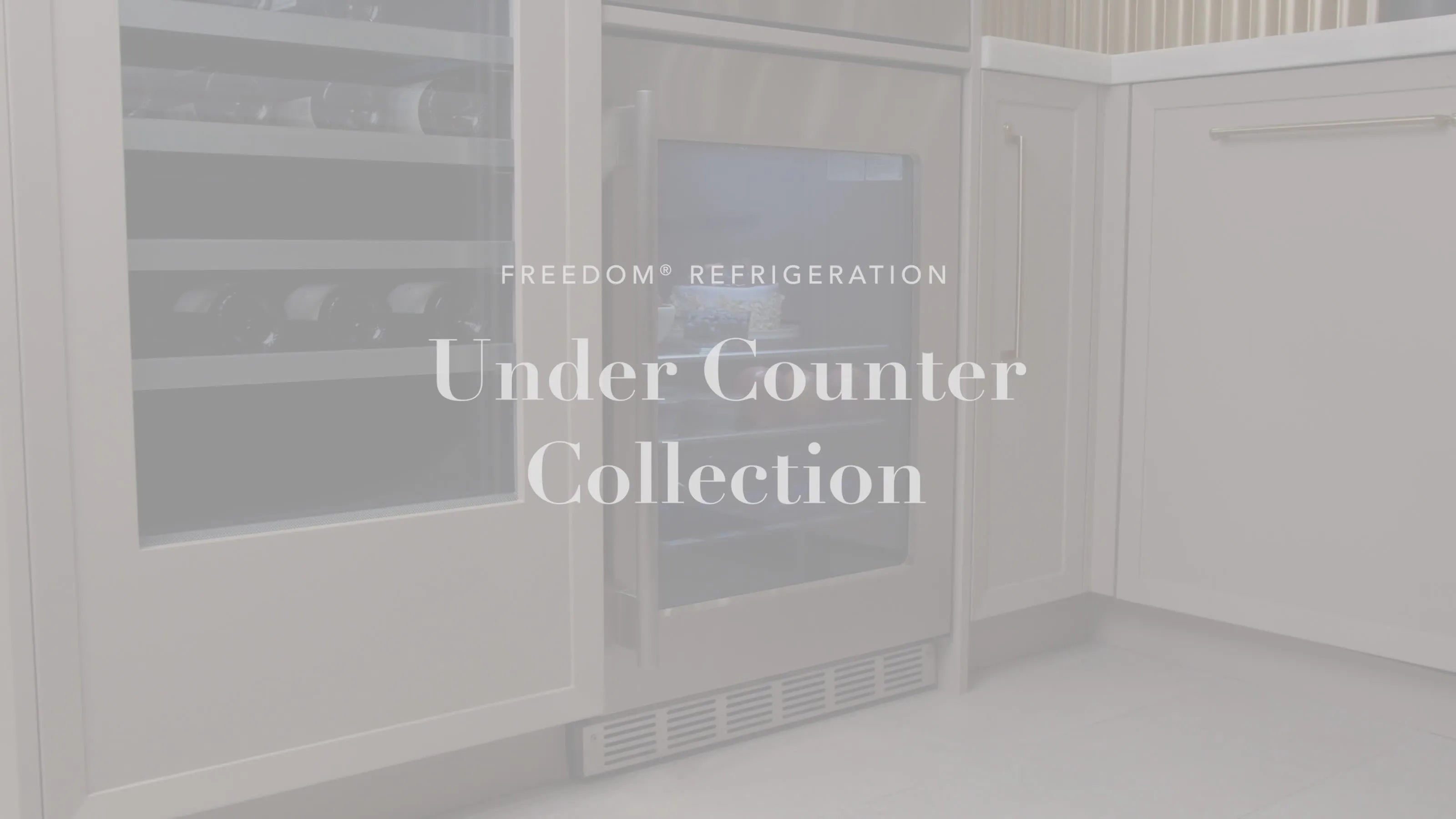 Freedom® Under Counter Wine Cooler With Glass Door 24'' Masterpiece® , Right Hinge T24UW915RS