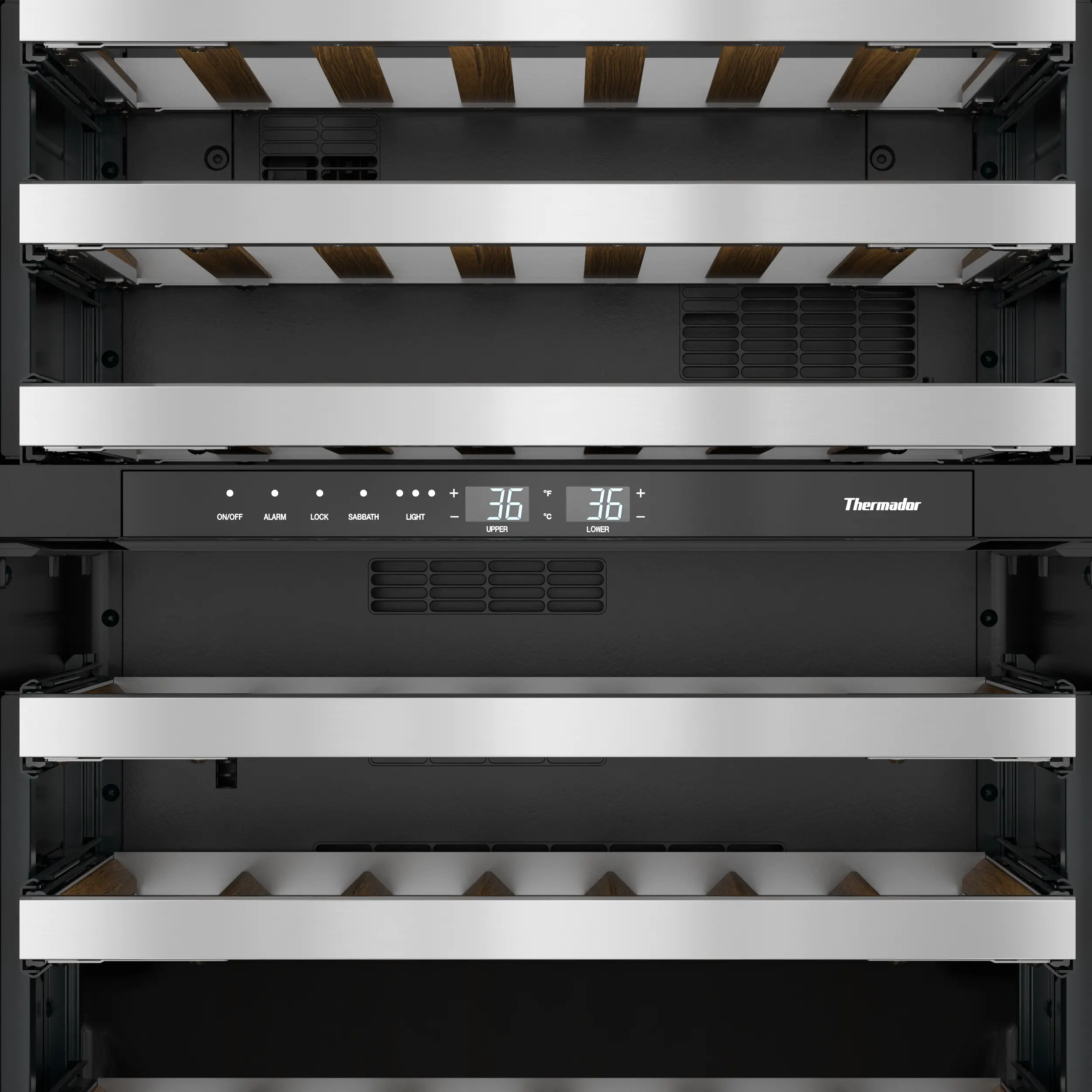 FreedomĀ® Under Counter Wine Cooler With Glass Door 24'' Professional , Left Hinge T24UW925LS
