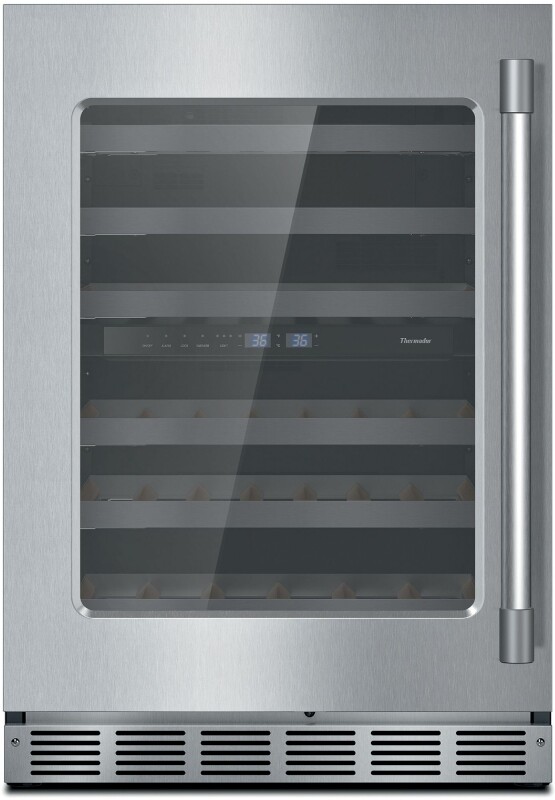 Freedom Under Counter Wine Cooler with Glass Door 24" Professional Left Hinge T24UW925LS