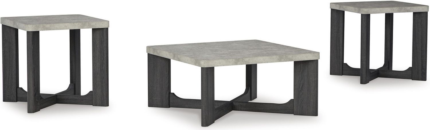 Sharstorm Gray Table Set of 3 T25113