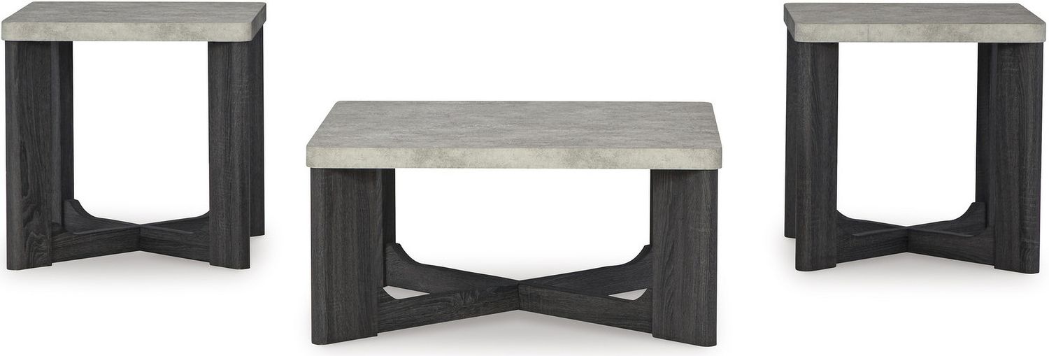Sharstorm Gray Table Set of 3 T25113