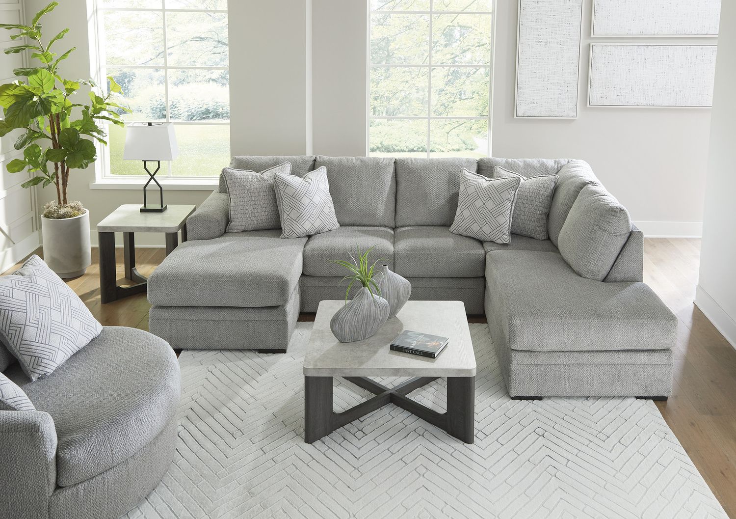 Sharstorm Gray Table Set of 3 T25113