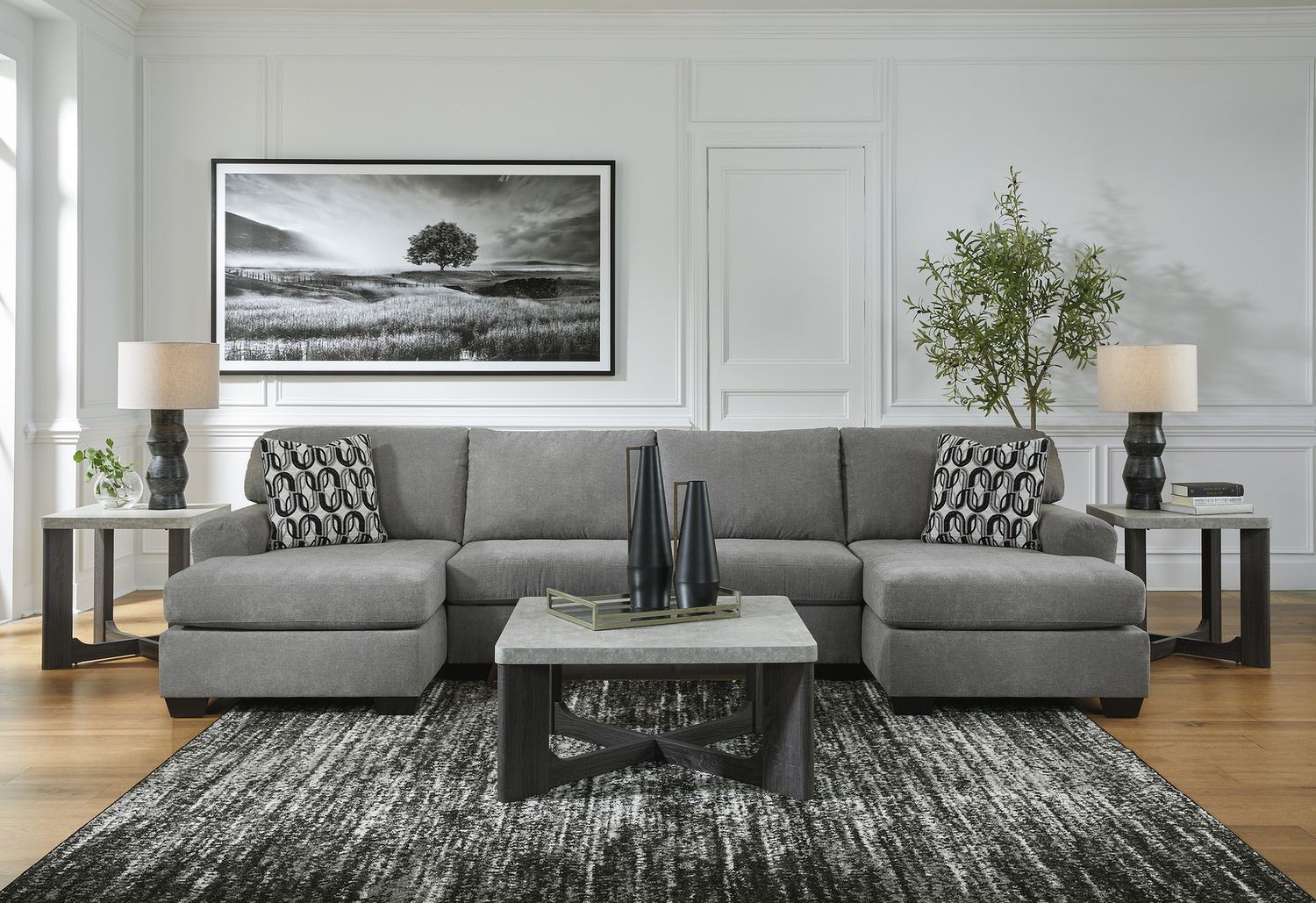 Sharstorm Gray Table Set of 3 T25113