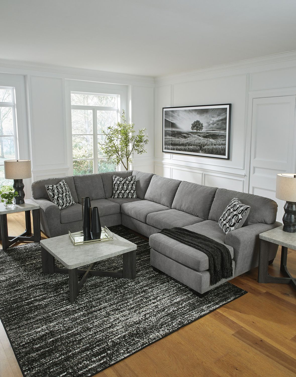 Sharstorm Gray Table Set of 3 T25113