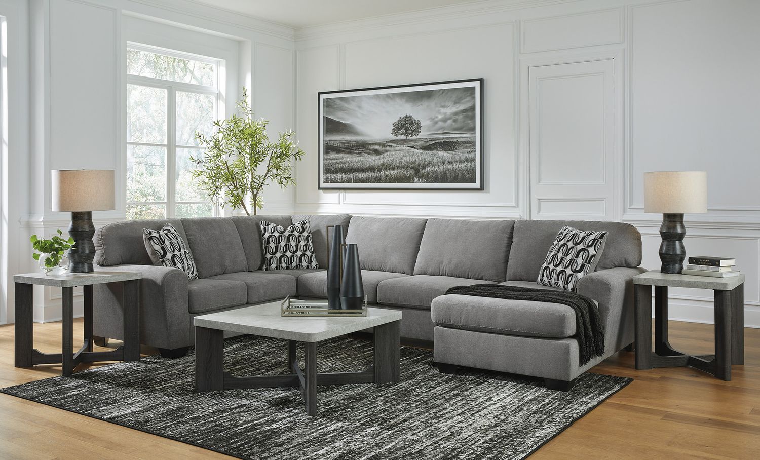 Sharstorm Gray Table Set of 3 T25113