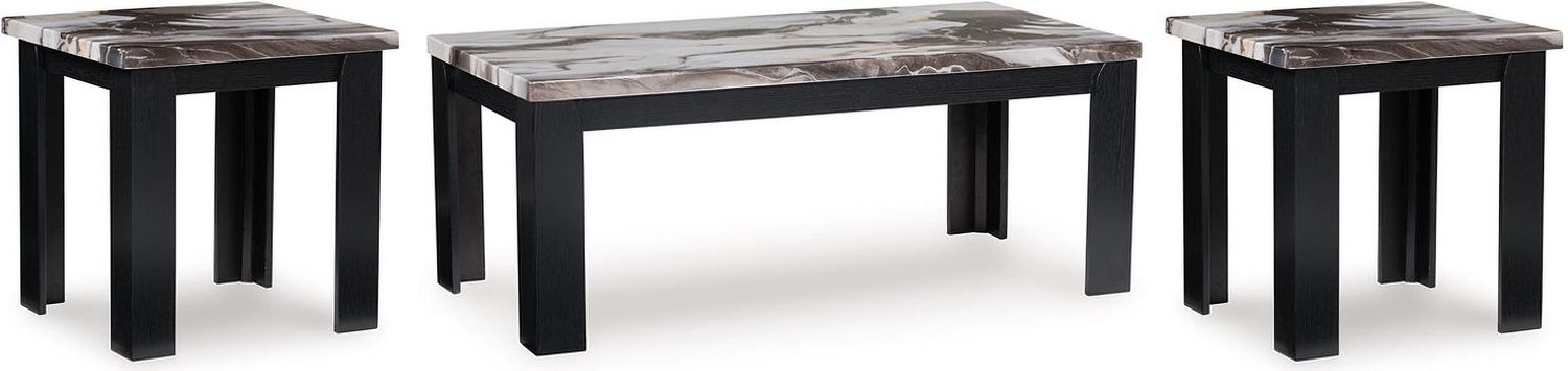 Jazmore Table Set of 3 In Dark Brown T25513