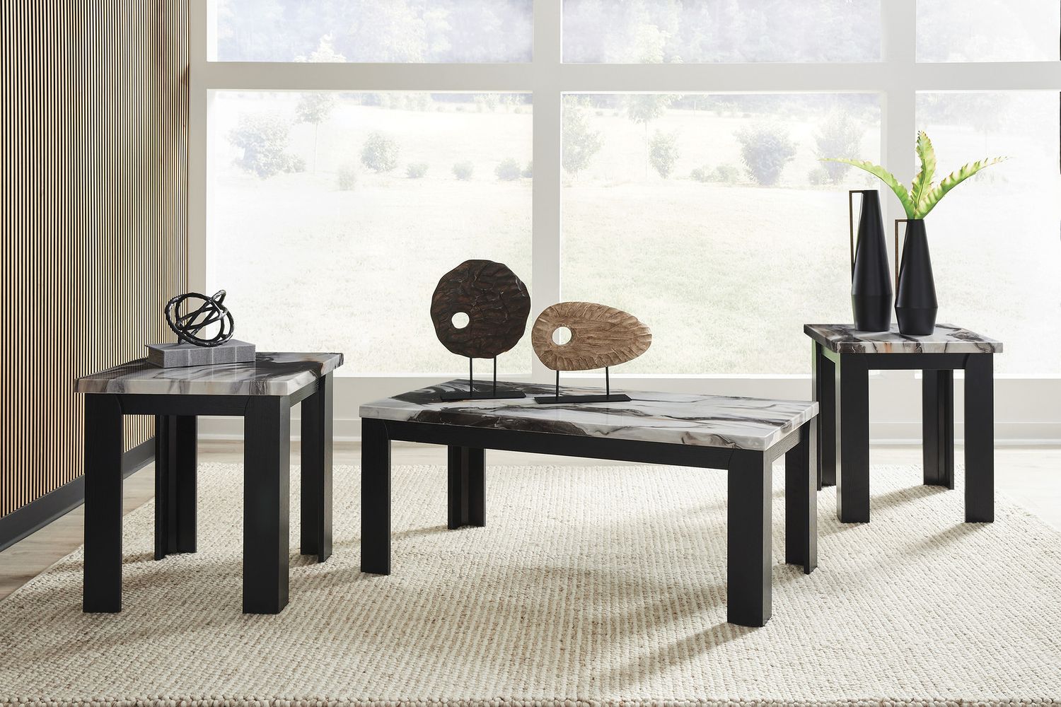 Jazmore Table Set of 3 In Dark Brown T25513