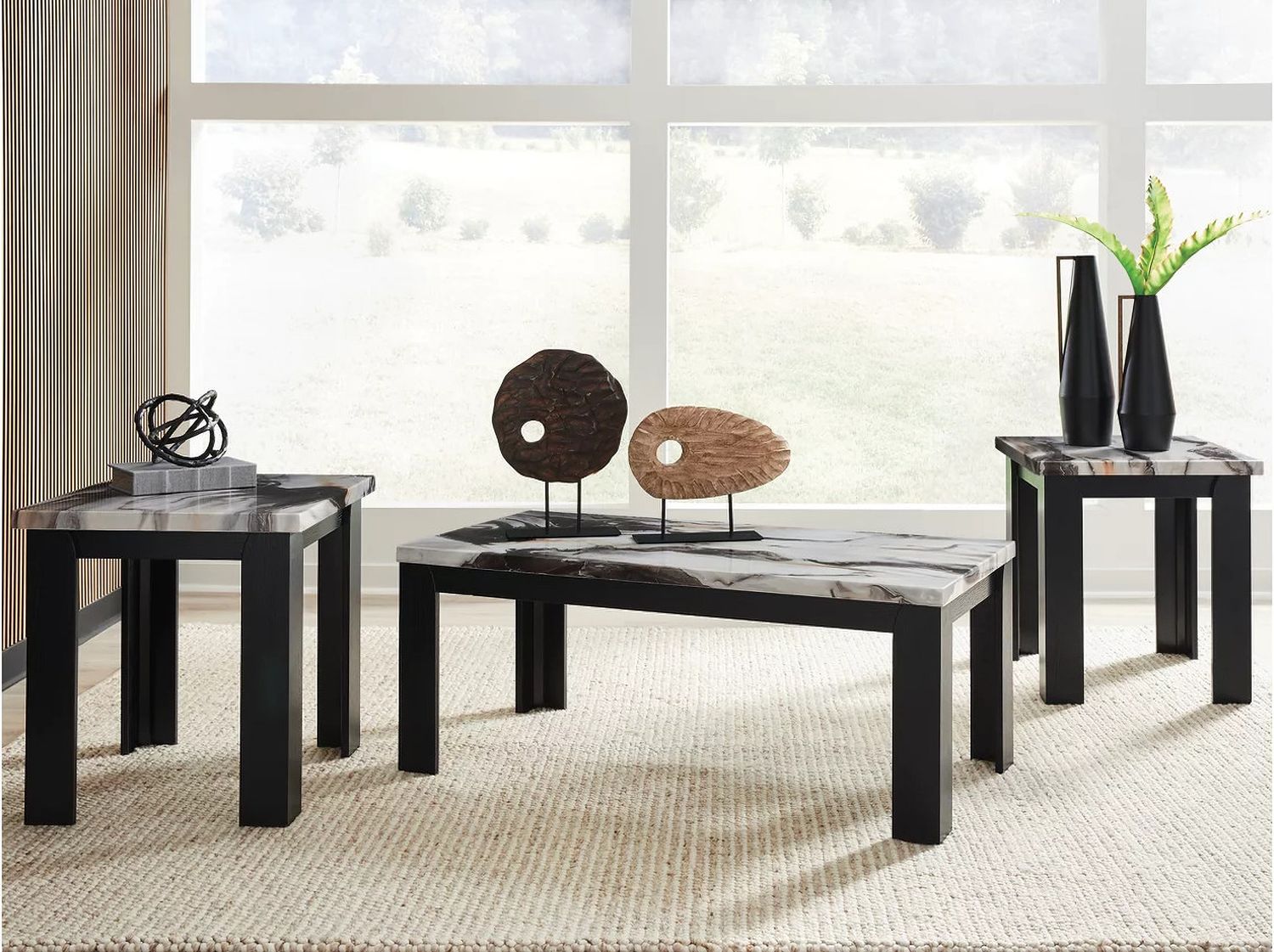 Jazmore Table Set of 3 In Dark Brown T25513