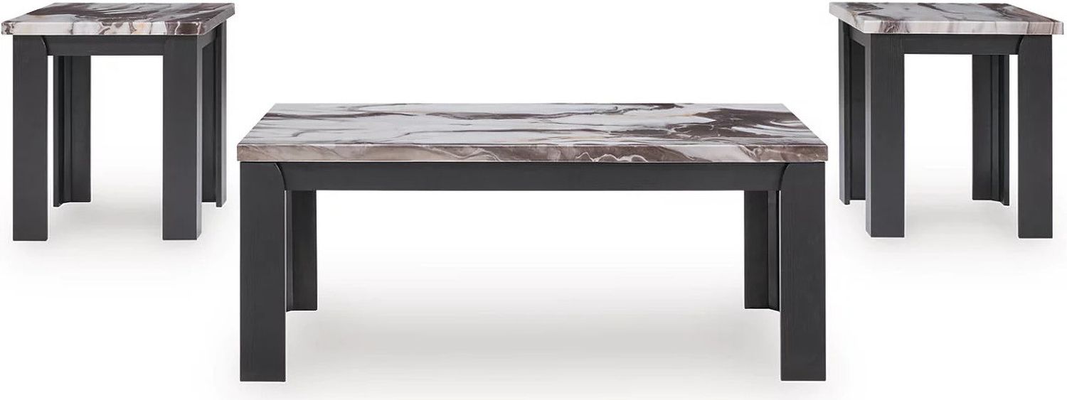 Jazmore Table Set of 3 In Dark Brown T25513