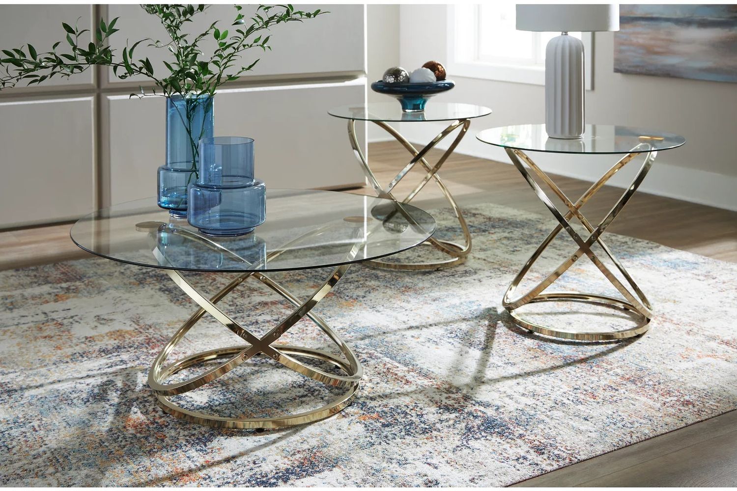 Crimonti Table Set of 3 In Champagne T27313