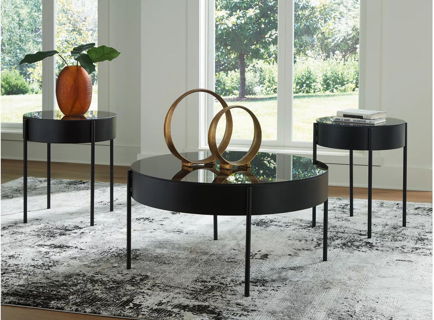 Ardoline Table Set of 3 In Black T28013