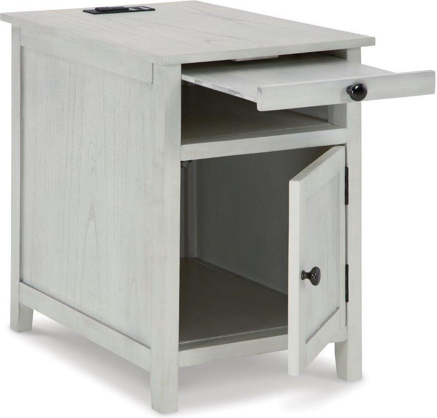 Treytown Antique White Chairside Table T300517
