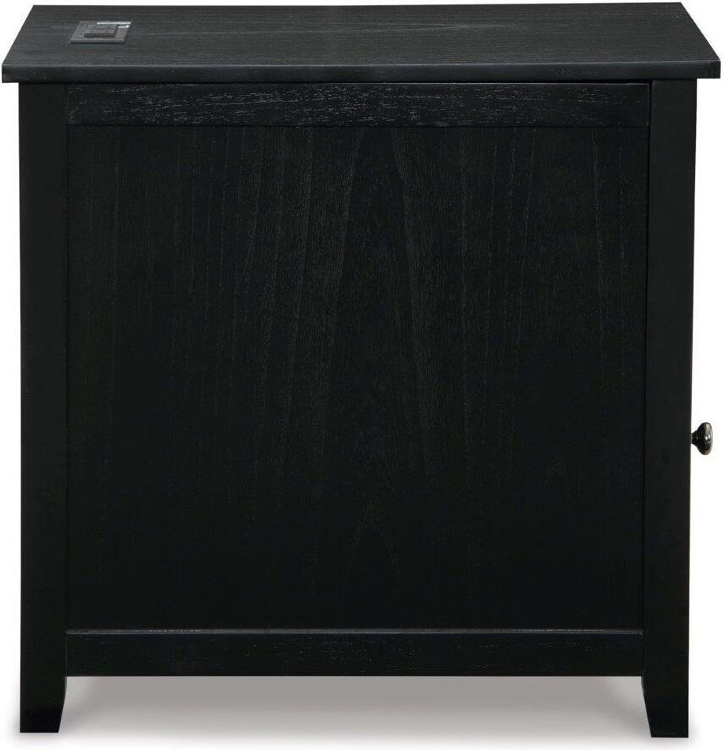 Treytown Black Chairside Table T300617
