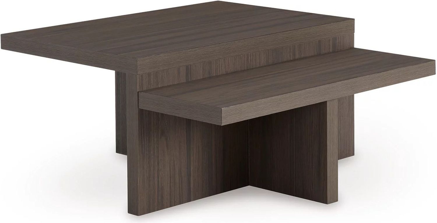 Zendex Table Set of 2 In Brown T30412
