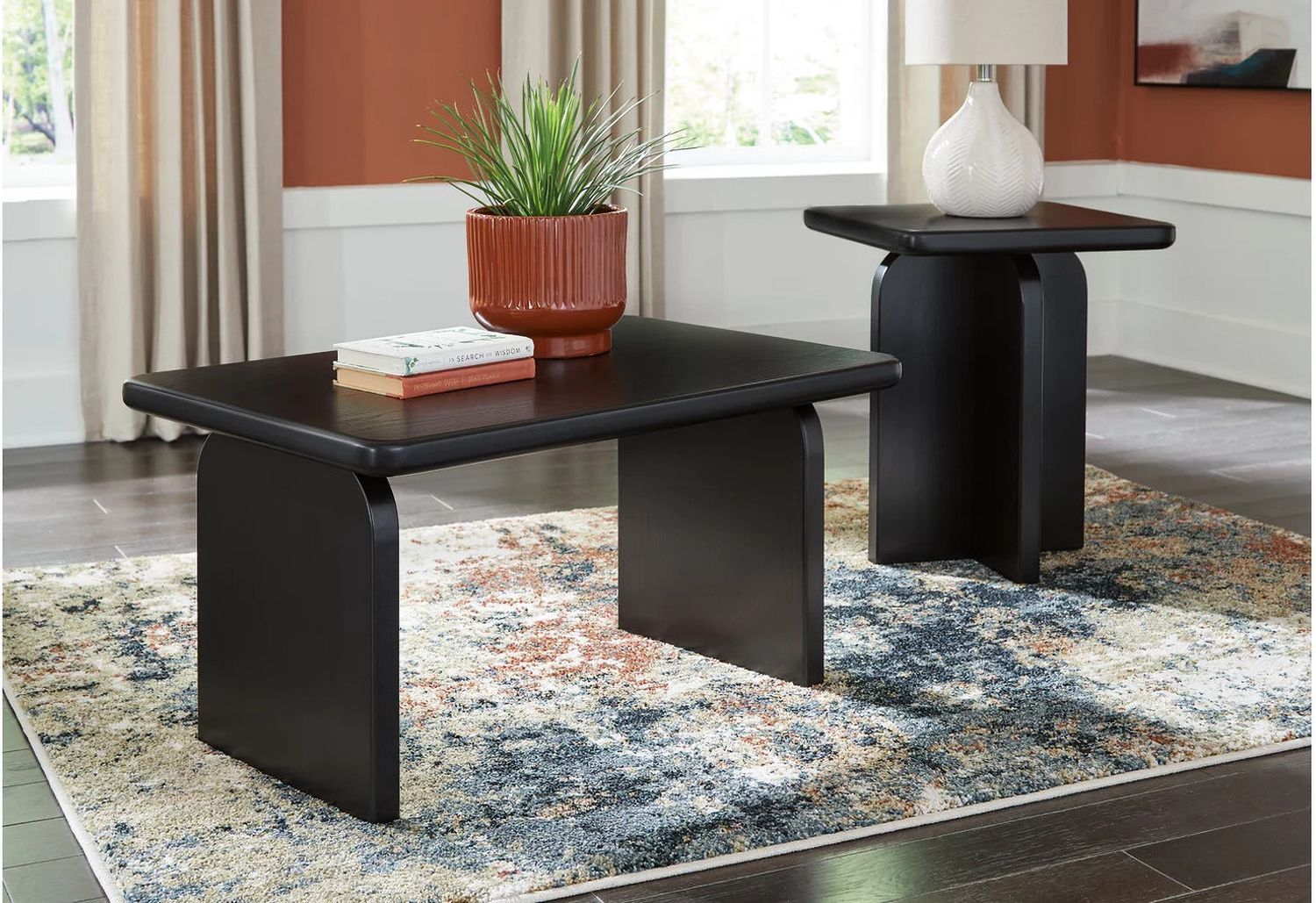 Mitchalli Table Set of 2 In Black T31312