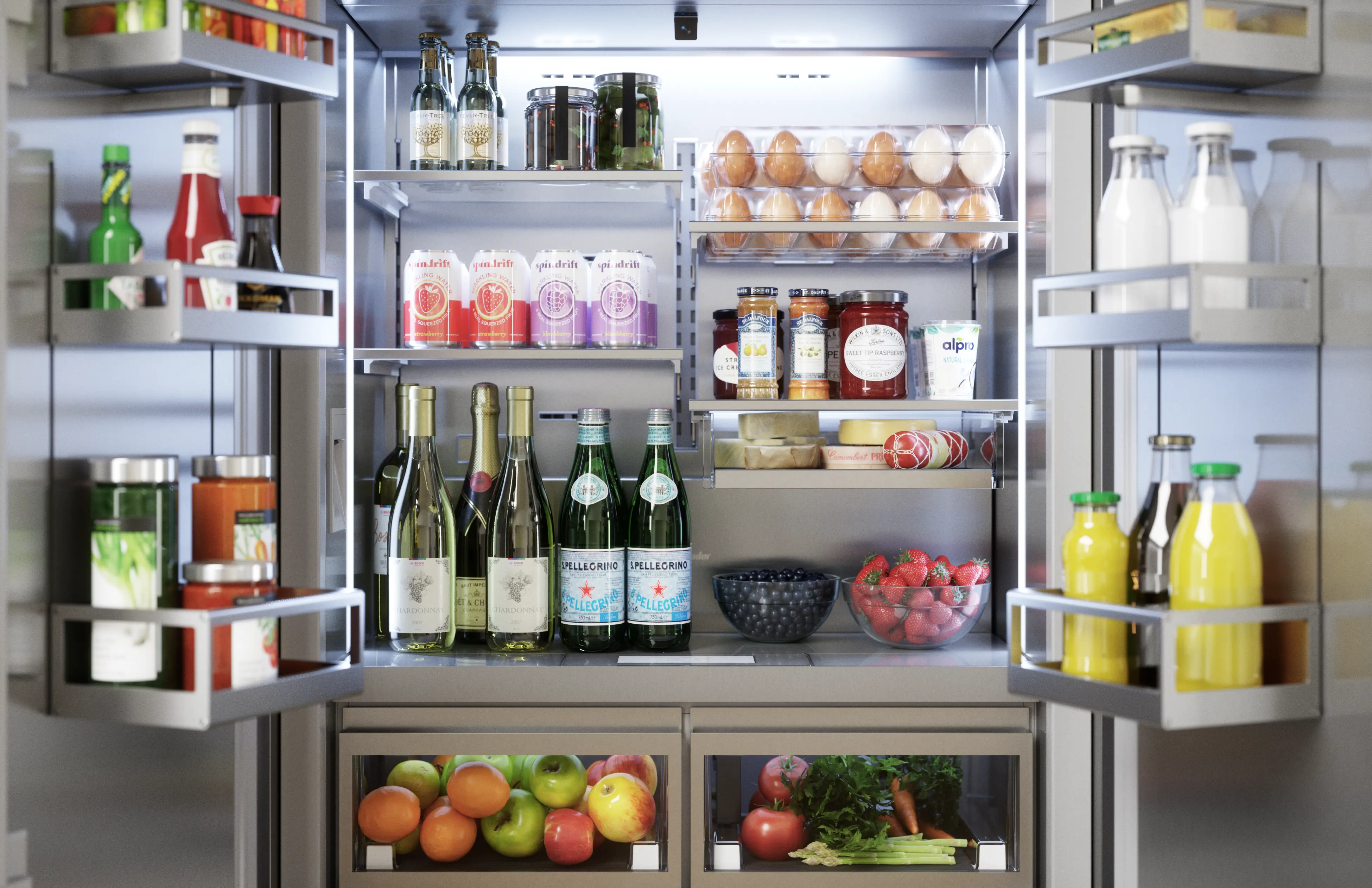 Freedom® Built-in French Door Bottom Freezer 36'' Masterpiece® T36BT110NS