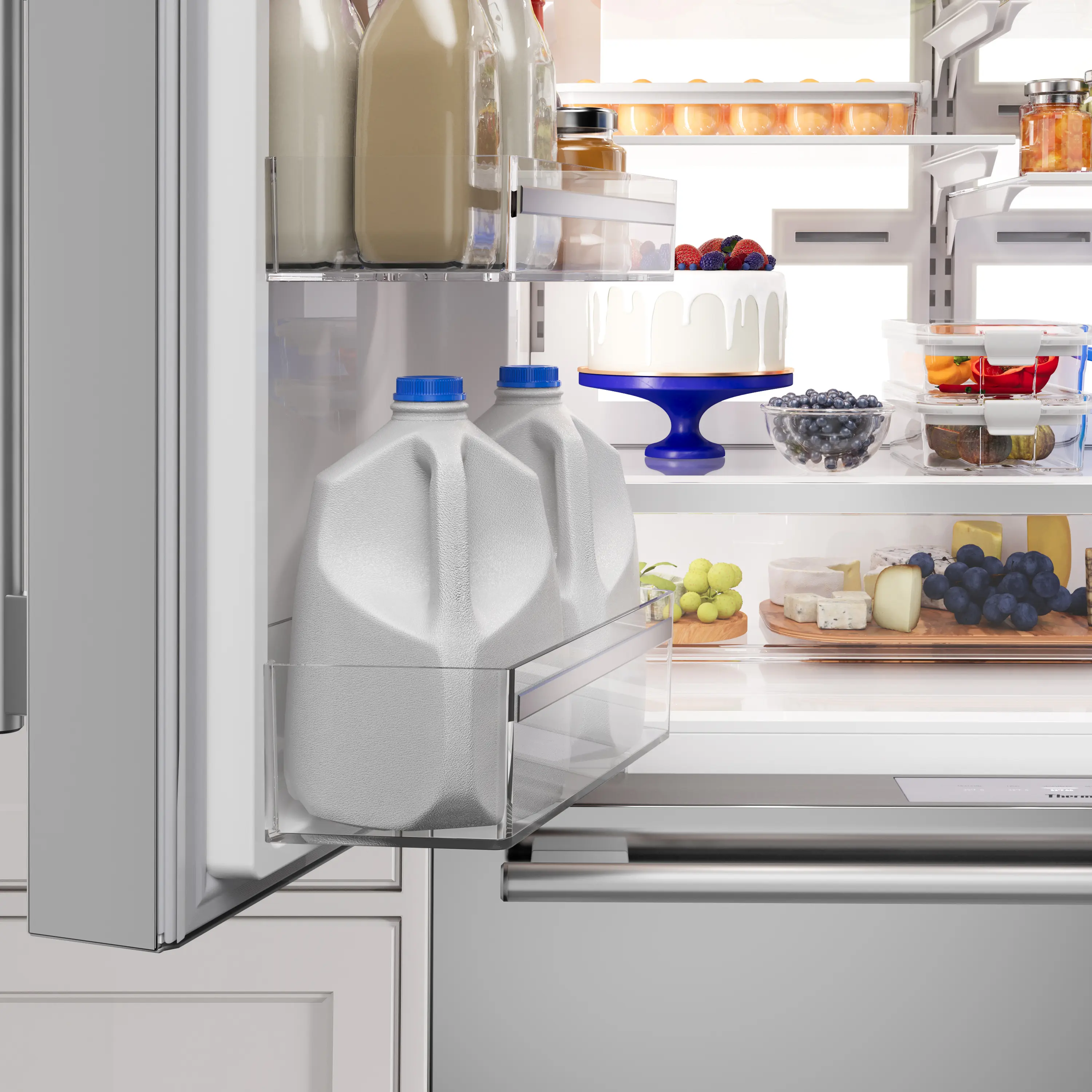Freedom® Freestanding French Door Bottom Mount Refrigerator 36'' Masterpiece® T36FL810NS