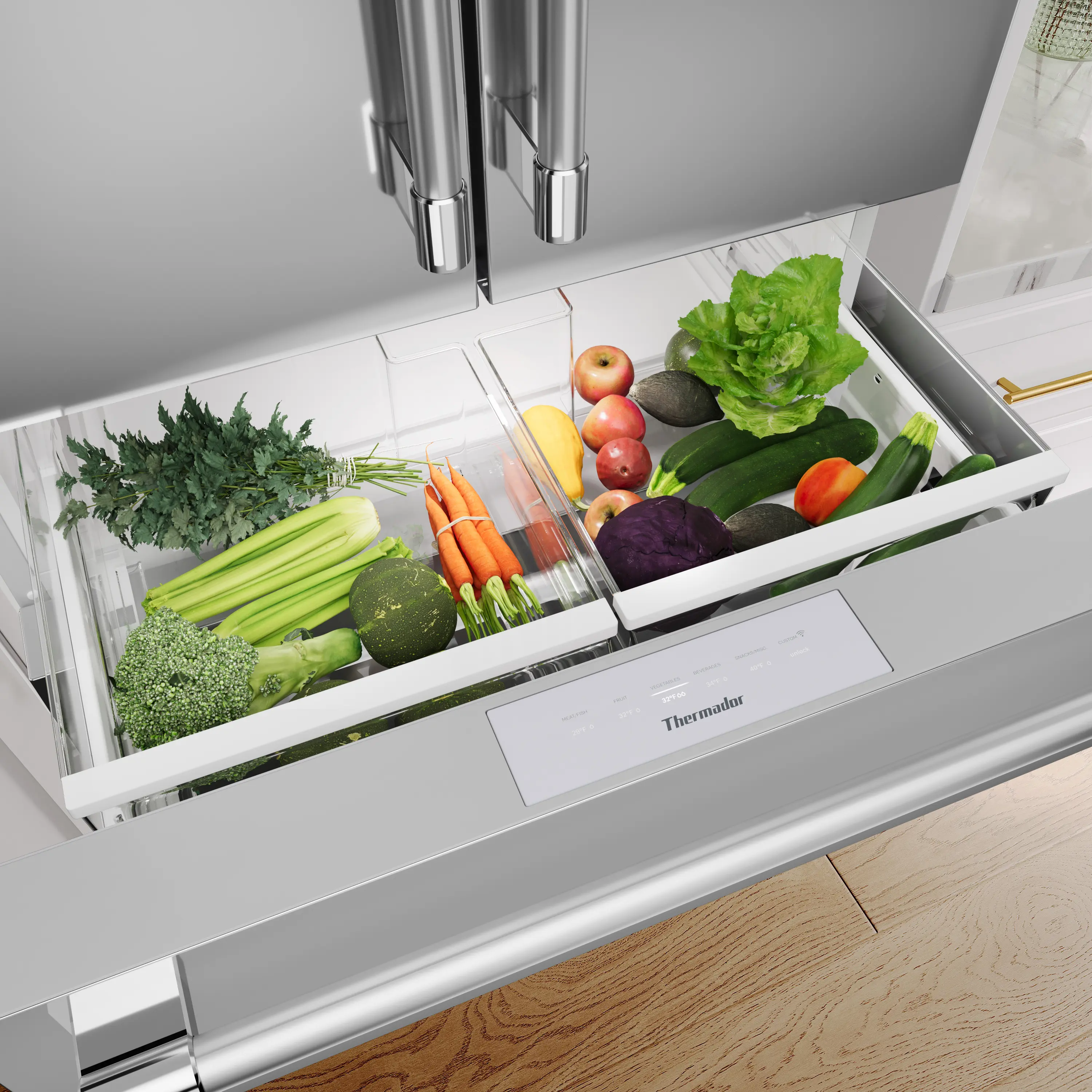 Freedom® Freestanding French Door Bottom Mount Refrigerator 36'' Professional T36FL821NS
