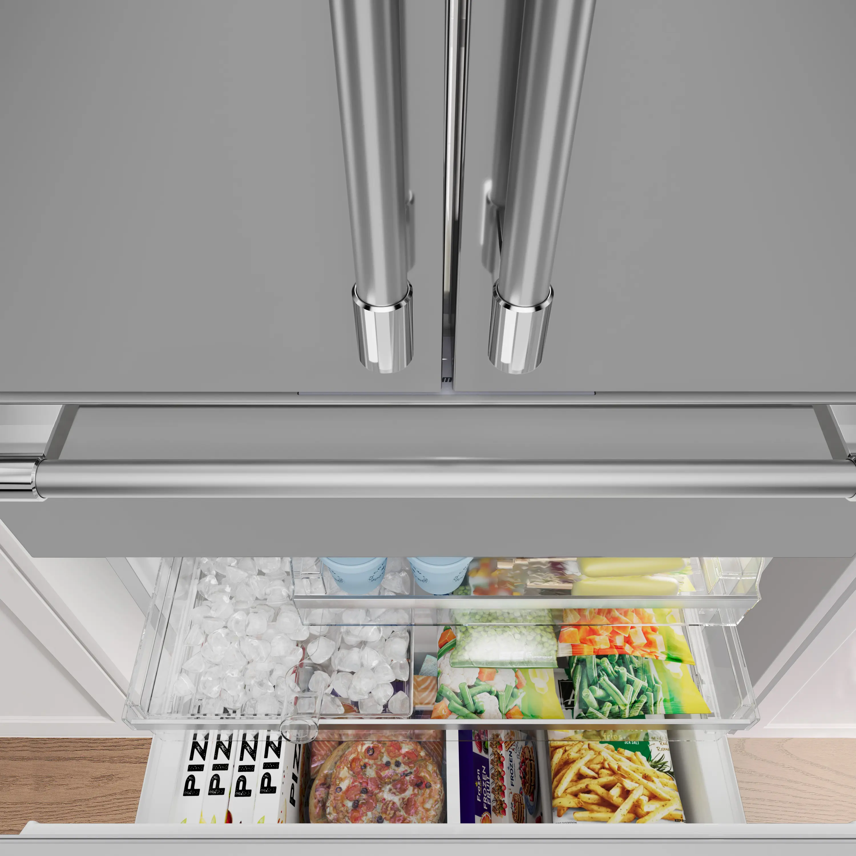 Freedom® Freestanding French Door Bottom Mount Refrigerator 36'' Professional T36FL821NS