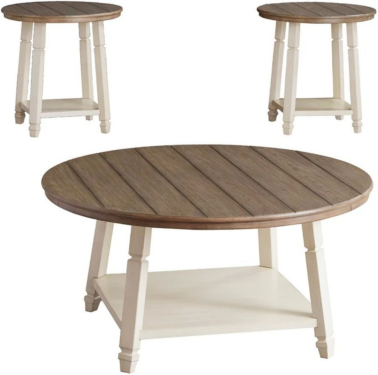Bolanbrook Two-tone 3 Piece Occasional Table Set T37713