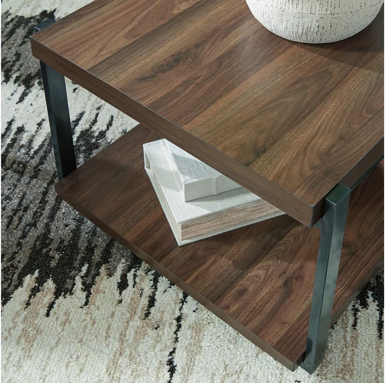 Trindwick Table Set of 3 In Brown and Gunmetal T38113
