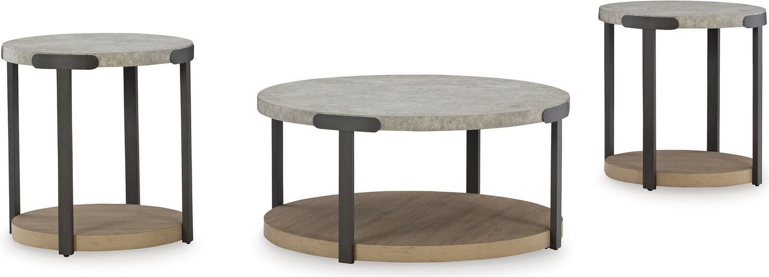 Darthurst Light Brown Table Set of 3 T38313