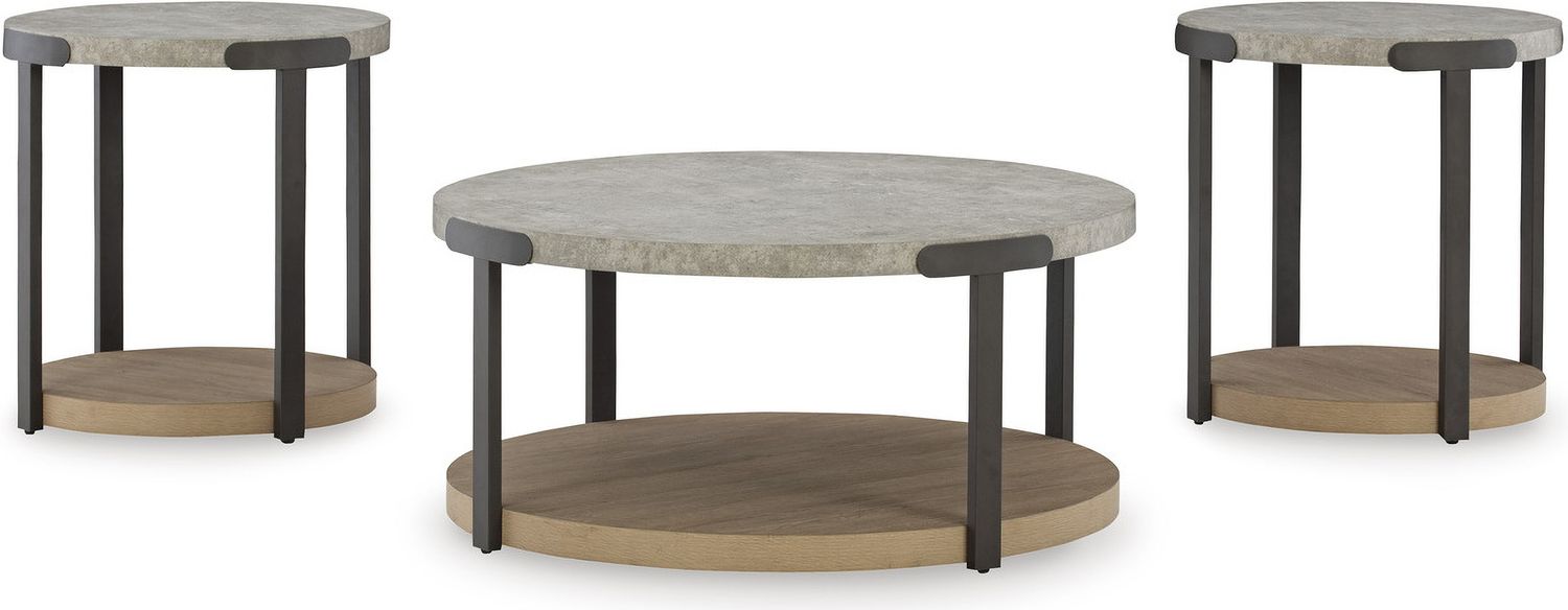 Darthurst Light Brown Table Set of 3 T38313