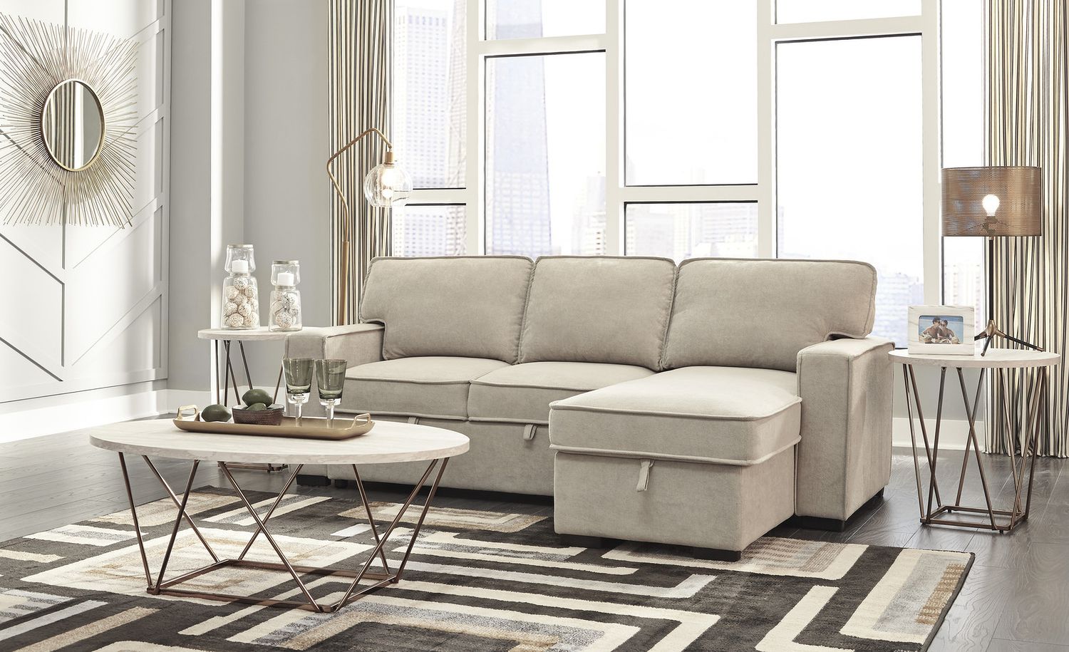 Tarica Two Tone Table Set of 3 T38513