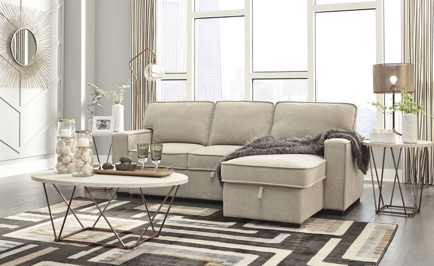 Tarica Two Tone Table Set of 3 T38513