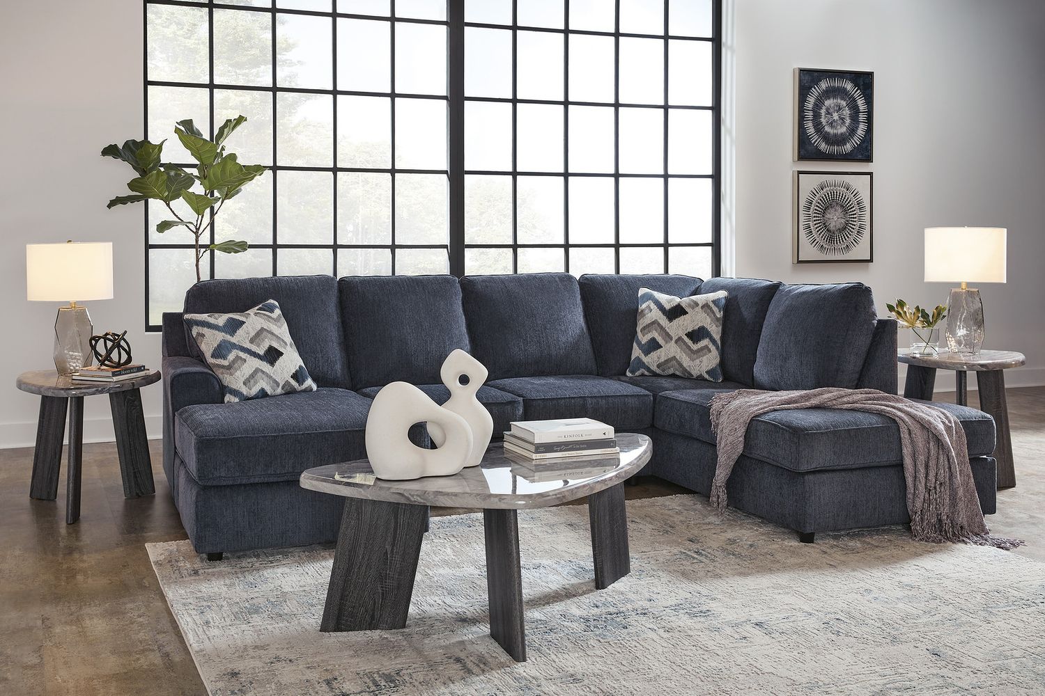 Bluebond Table Set of 3 In Gray T39013