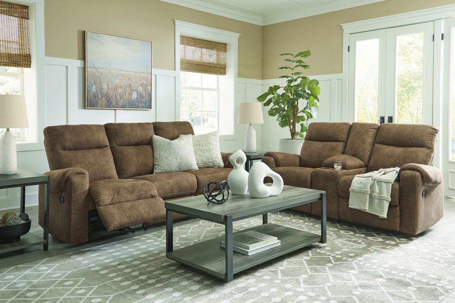 Wilmaden Gray And Black Occasional Table Set T39313