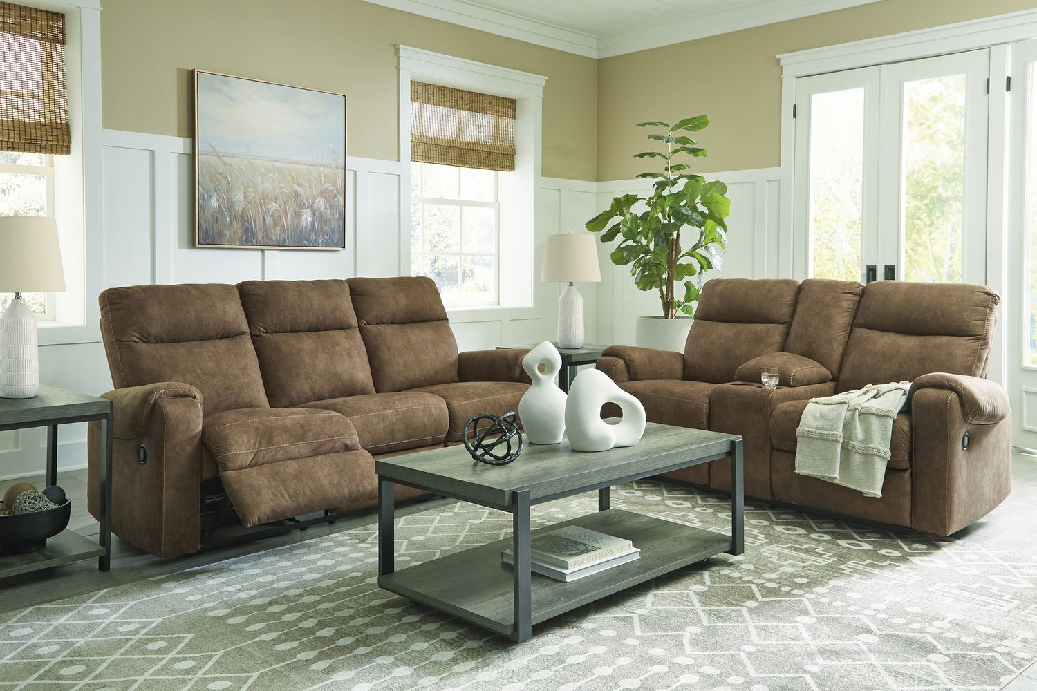 Wilmaden Gray And Black Occasional Table Set T39313