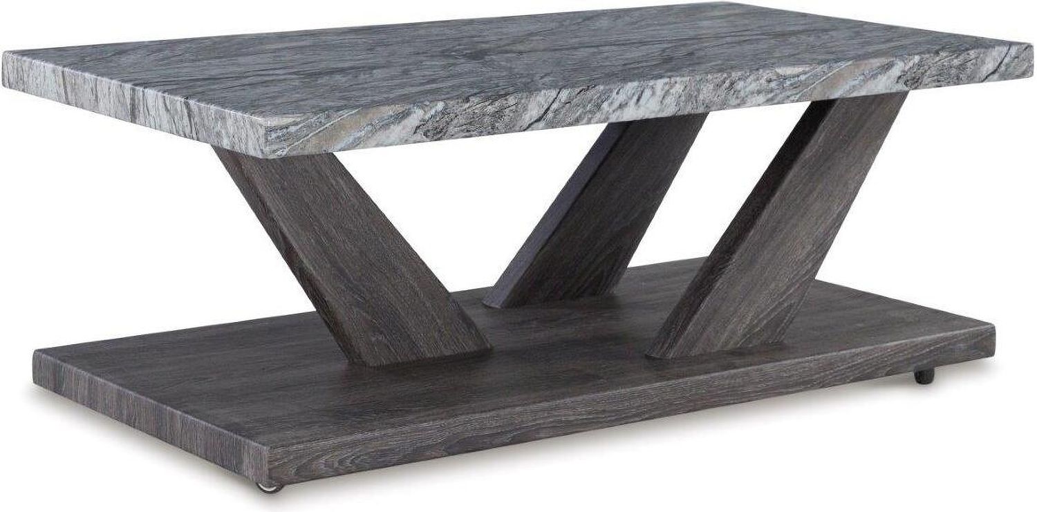 Bensonale Brown And Gray Occasional Table Set T40013